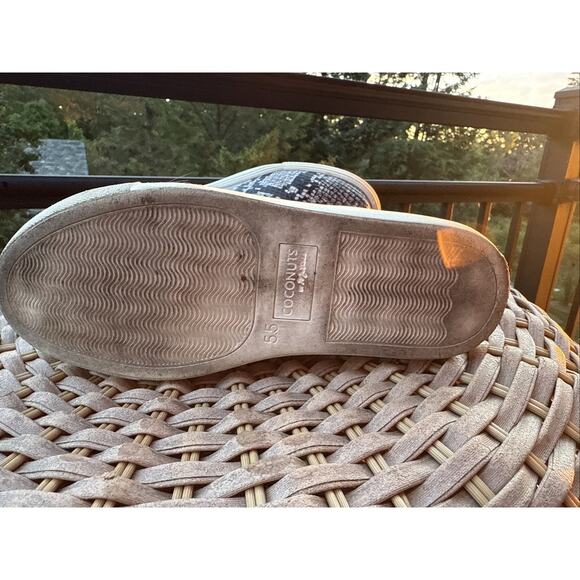 Coconuts by Matisse Gray Snake Print Chelsea Boot 5.5 Shoe Low top - Picture 5 of 15